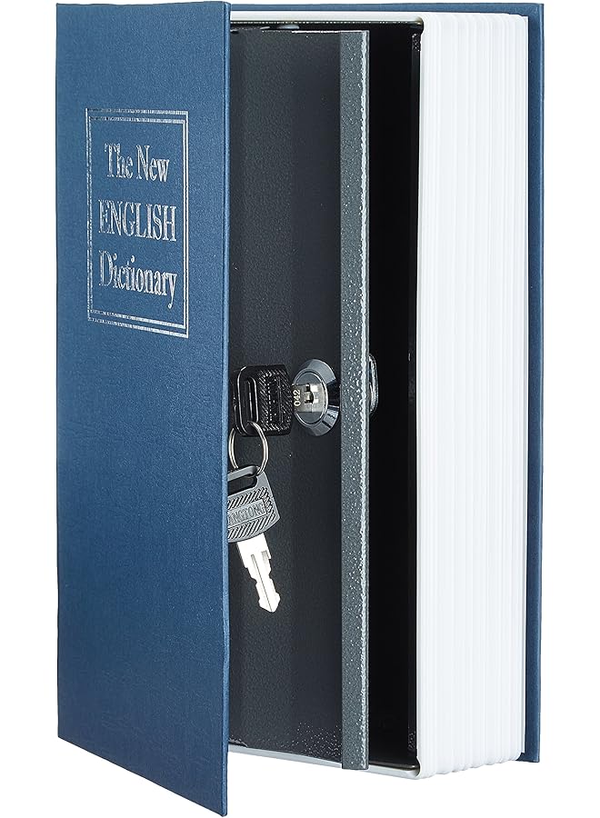erorex Book Safe Key Lock Large Blue - Image 2