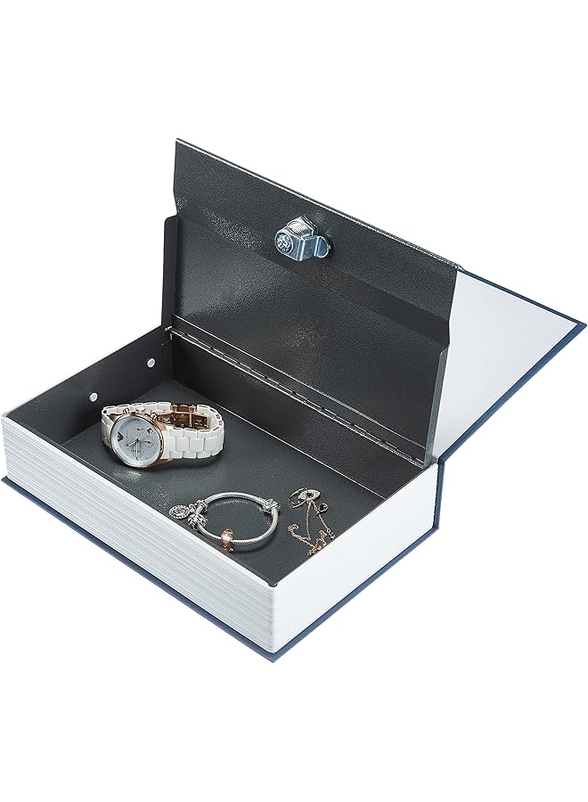 erorex Book Safe Key Lock Large Blue - Image 3