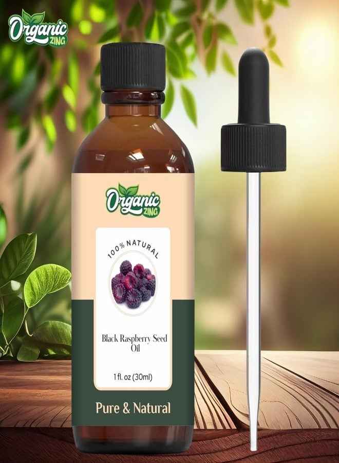 Organic Zing Black Raspberry Seed (Rubus Occidentalis) Oil | Pure & Natural Carrier Oil for Skincare and Hair Care - 30ml/1.01fl oz - Image 3