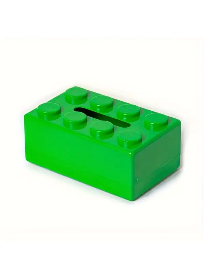 Building Block Tissue Box Black Modern Minimalist Design No Drill Hanging Durable ABS Plastic - Image 5
