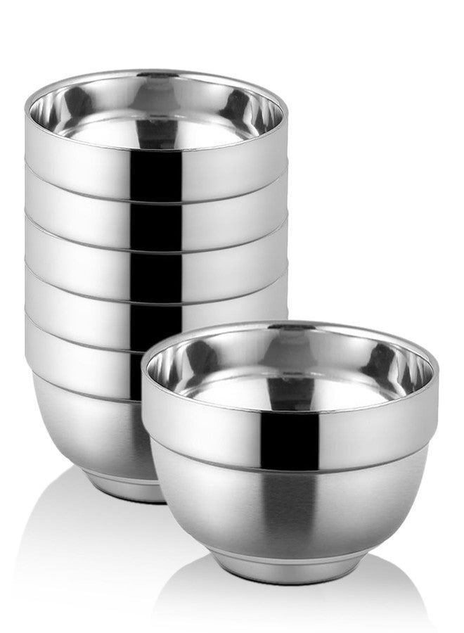 CAMBUY Stainless Steel Cereal Bowls 6Pack 24Oz Lightweight Unbreakable Double Layered Salad Bowls Set Non-Toxin Dishwasher Safe BPA Free and Healthy - Image 1