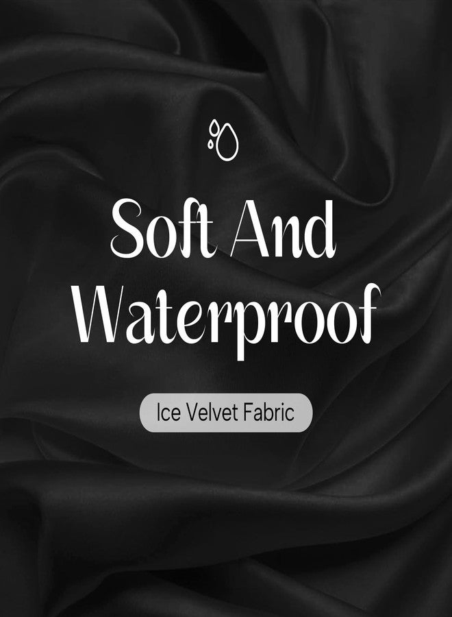 Years calm Shower Cap Reusable Waterproof, Double-Layer Hair Cap for Women, with Elastic Band, Ideal for Shower, Spa, Travel & Cleaning (black, One Size) - Image 5