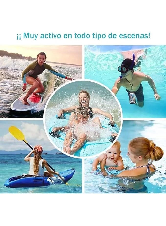 IPX8 Waterproof Phone Case with Airbag Safety | Anti-Sink Buoyant Pouch for iPhone 16/15/14/13 & Samsung S24/S23 Ultra (6.8") | Universal Floatable Dry Bag - Image 4