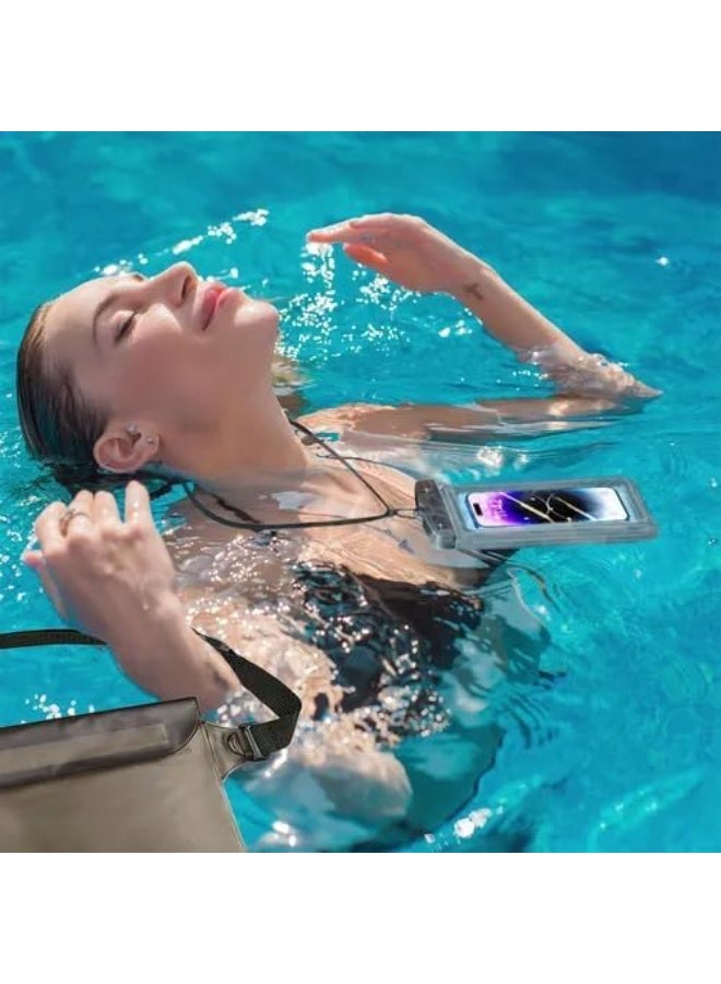 IPX8 Waterproof Phone Case with Airbag Safety | Anti-Sink Buoyant Pouch for iPhone 16/15/14/13 & Samsung S24/S23 Ultra (6.8") | Universal Floatable Dry Bag - Image 2