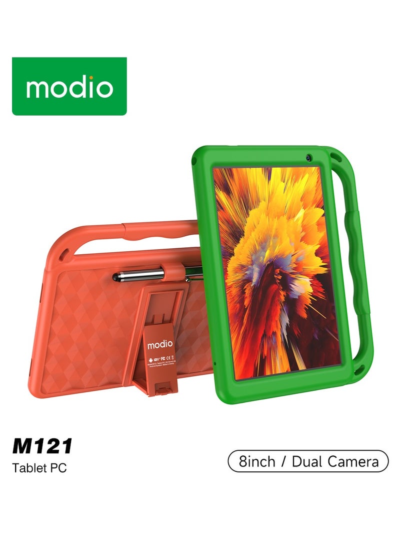 modio M121 Smart Kids Tablet 8 Inch 6GB RAM 128GB 5G - Orange - Image 1
