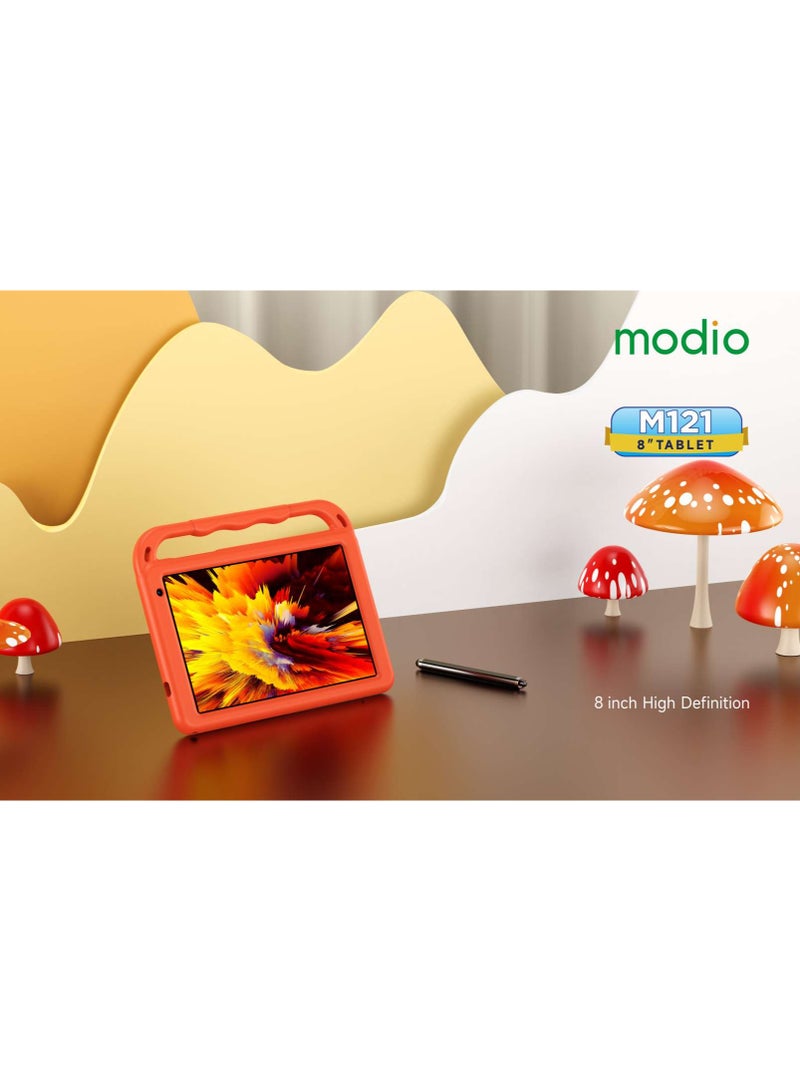 modio M121 Smart Kids Tablet 8 Inch 6GB RAM 128GB 5G - Orange - Image 5