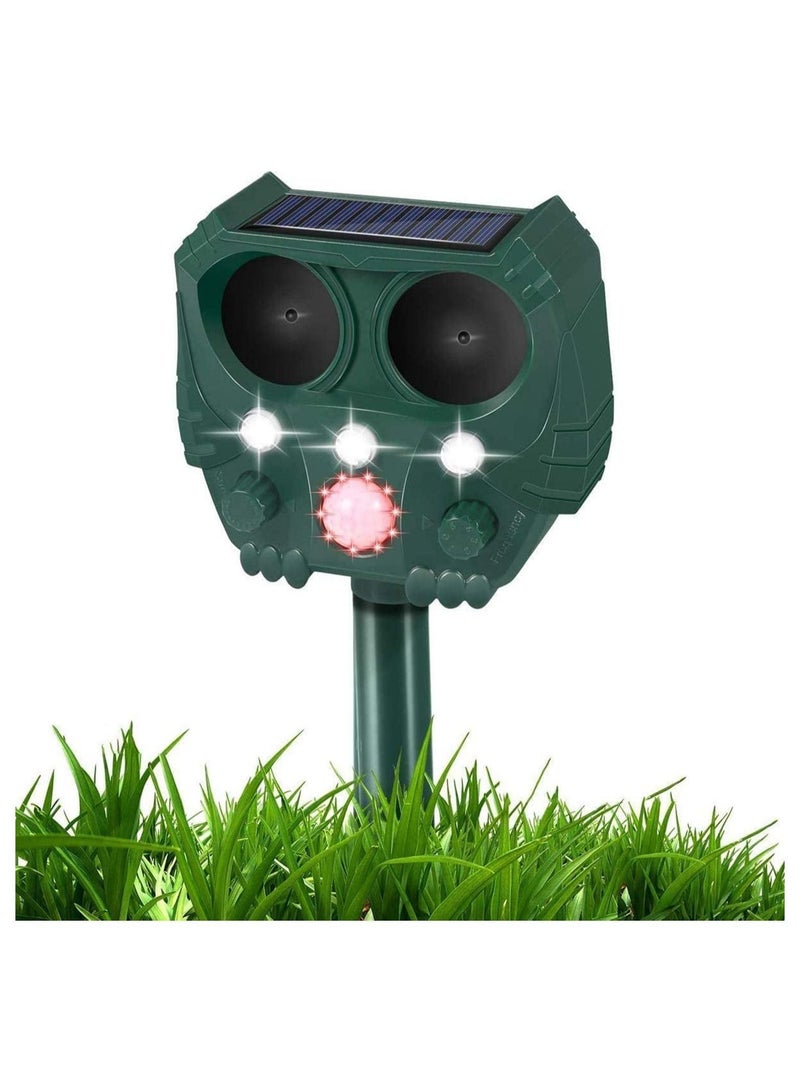 Y&D Animal Repellent Solar Powered Ultrasonic Animal Repellent Motion Sensor And Flashing Light IP65 Waterproof Usb/Battery Operated Outdoor Weatherproof Farm Scarer Repels All Animals - Image 1