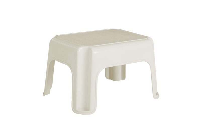 Rubbermaid Roughneck StepStool Bisque Lightweight Holds up to 300 pounds Ideal for KitchenBath SkidResistant - Image 1