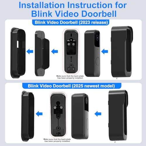 ALERTCAM No Drill Doorbell Mount for Blink Video Doorbell (2023 Release & 2025 Release), Anti-Theft and Weatherproof Mount for Blink Camera, Perfect for Homes and Apartments - Image 3