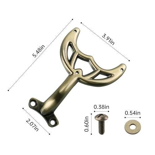 Aulpq Ceiling Fan Blades Arm for 42Inch Fan Blade Compatible with 7740200 Antique Brass 5 Pcs - Image 3