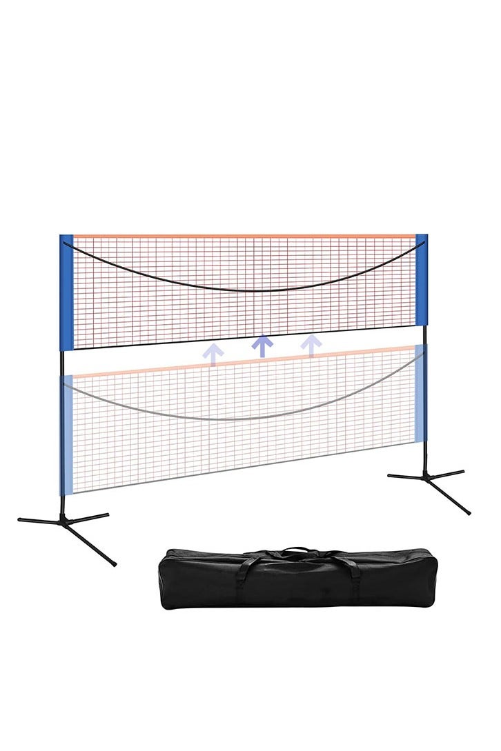 YelaJoy Adjustable Height Badminton Net Set,Portable Competition Multi Sport Indoor or Outdoor Net for Playing Pickleball, Kids Volleyball, Soccer Tennis, Lawn Tennis - Easy and Fast Assembly（1.55M X4.27M） - Image 1
