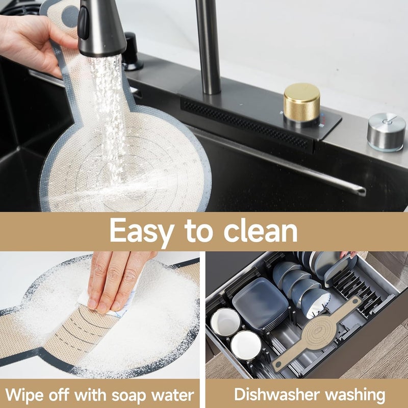 FEIAE Silicone Bread Sling for Dutch Oven 2 PCS NonStick Easy Clean Reusable Silicone Bread Baking Mat with Long Handles Easy to Transfer Sourdough Bread - Image 3