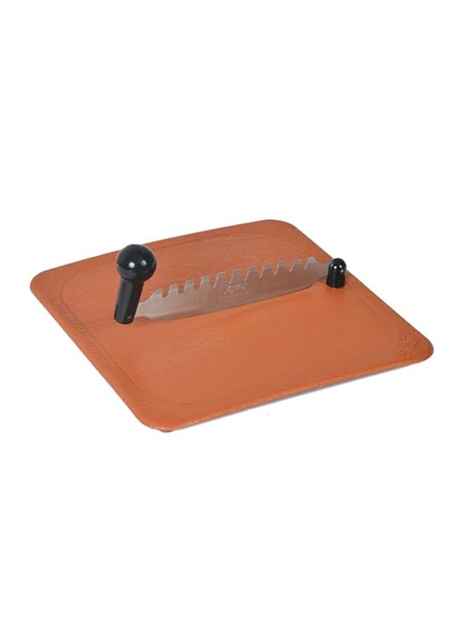 ANJALI - Anjali - Deluxe Fantastique Plastic Vegetable and Fruit Cutter (Brown, Silver, Small) - Image 1