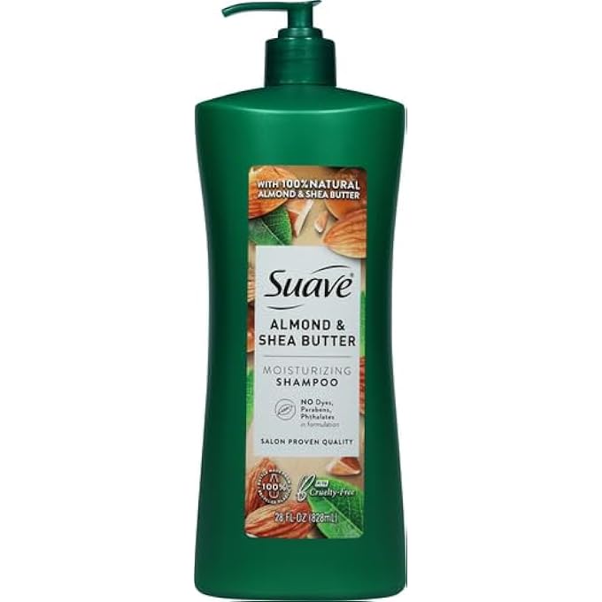Suave PROFESSIONALS MOISTURIZING SHAMPOO FOR DRY HAIR ALMOND AND SHEA BUTTER PARABEN-FREE AND DYE-FREE 28 OZ - Image 3