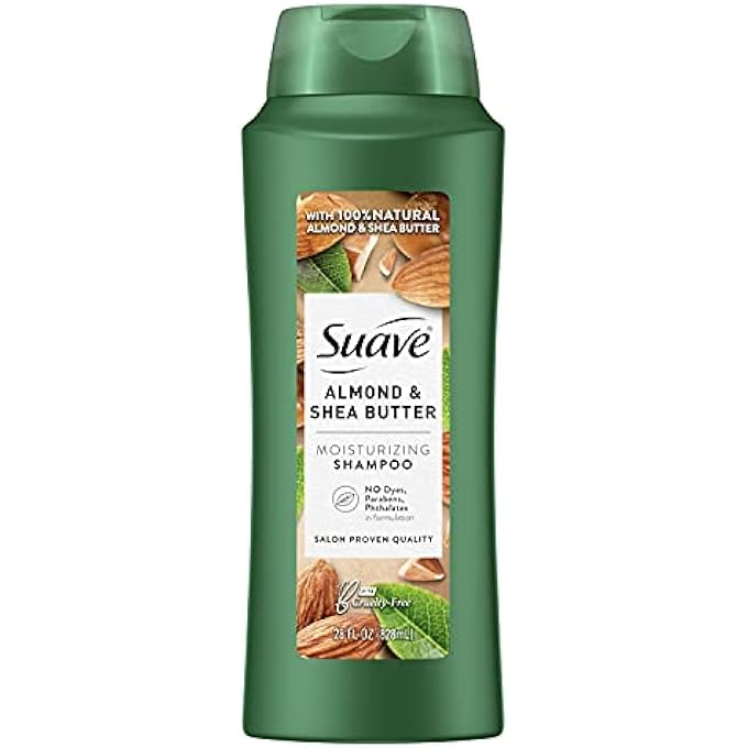 Suave PROFESSIONALS MOISTURIZING SHAMPOO FOR DRY HAIR ALMOND AND SHEA BUTTER PARABEN-FREE AND DYE-FREE 28 OZ - Image 2