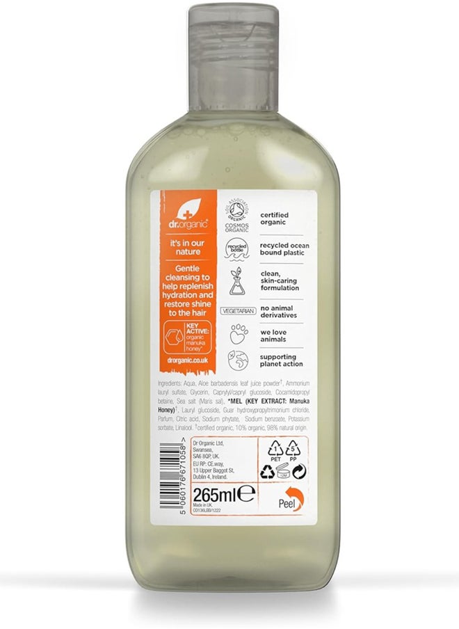 dr.organic Dr. Organic Manuka Honey Shampoo, Restore And Replenish For Dry & Normal Hair, 265Ml  - Image 2
