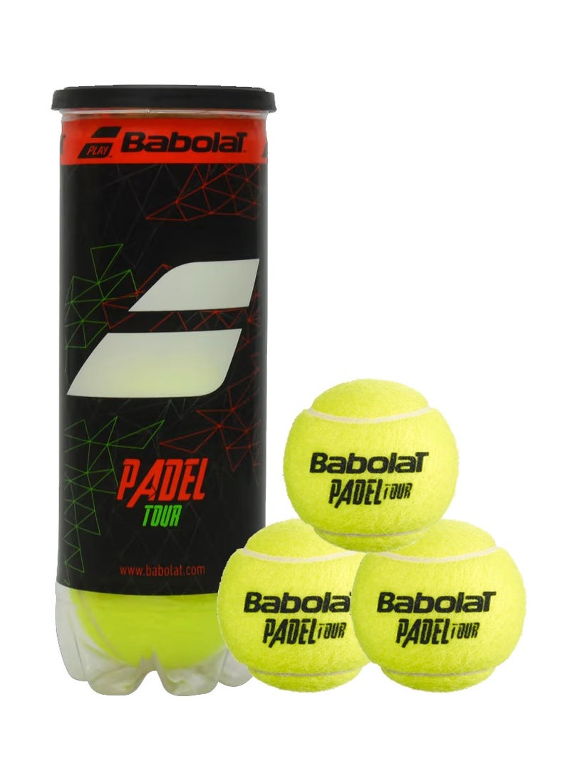 BabolaT Padel Balls, Tour Heavy Duty Compressed X3  - Image 1