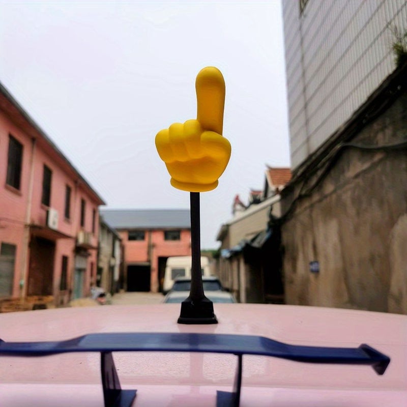 هوائي إبداعي للسيارة من مادة EVA المتينة مقاوم للعوامل الجوية، زينة مركبة كارتونية بأصبع SZ 03 - Image 4