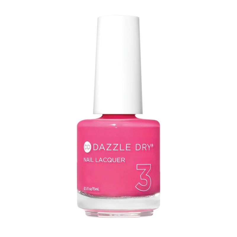 Dazzle Dry Nail Lacquer (Step 3) - Raspberry CrÃ¨me - A light raspberry milkshake. Full coverage cream. (0.5 fl oz) - Image 1