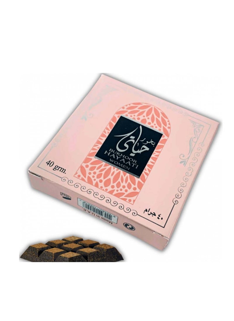 Ard Al Zaafaran Bukhoor hayaati Women Incense,40g 