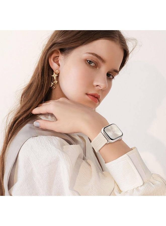 عام نطاقات مسدود مضفر مع المشبك المغناطيسي متوافق مع Apple Watch Band 38mm 40mm 41mm 42mm 44mm 45mm 46mm 49mm نساء الرجال ، حلقة منفردة نايلون نايلون لفيلم Iwatch Series 10 9 8 7 6 5 4 3 Ultra 2 1 SE - Image 2