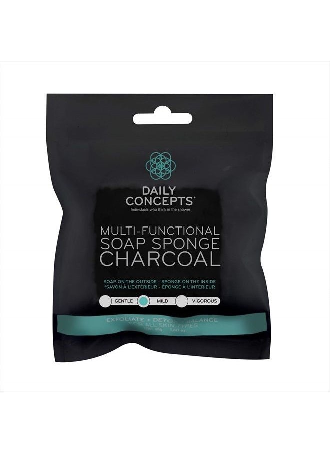 Daily Concepts Multi-Functional Soap Sponge Charcoal PACK OF 3  - Image 2