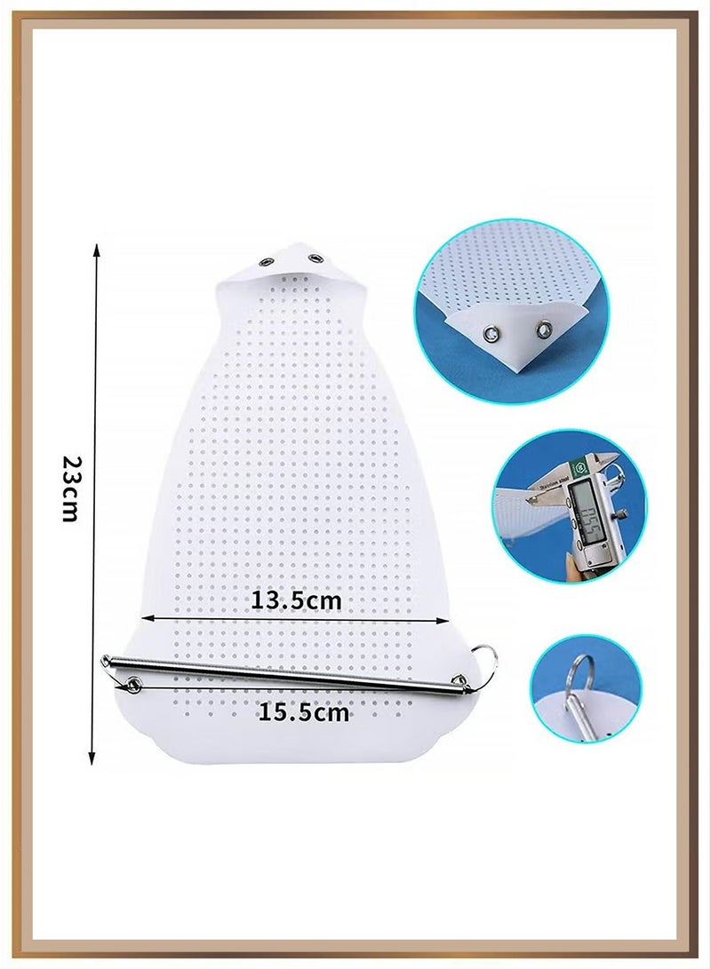 Ironing Shoe Cover, Steam Iron Guard on Most Standard Size, Easy Installation for All Fabrics, Prevents Burn, Sticking, with Bag, Ironing Board Cover, Cover Iron Shoe Used, lron Heat Protector, Steam Ironing Accessories, Iron Sole Shield Fabric Protective Film(1.0mm) - Image 2
