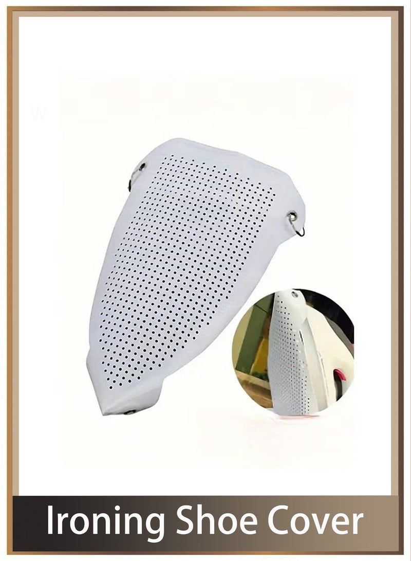 Ironing Shoe Cover, Steam Iron Guard on Most Standard Size, Easy Installation for All Fabrics, Prevents Burn, Sticking, with Bag, Ironing Board Cover, Cover Iron Shoe Used, lron Heat Protector, Steam Ironing Accessories, Iron Sole Shield Fabric Protective Film(1.0mm) - Image 1