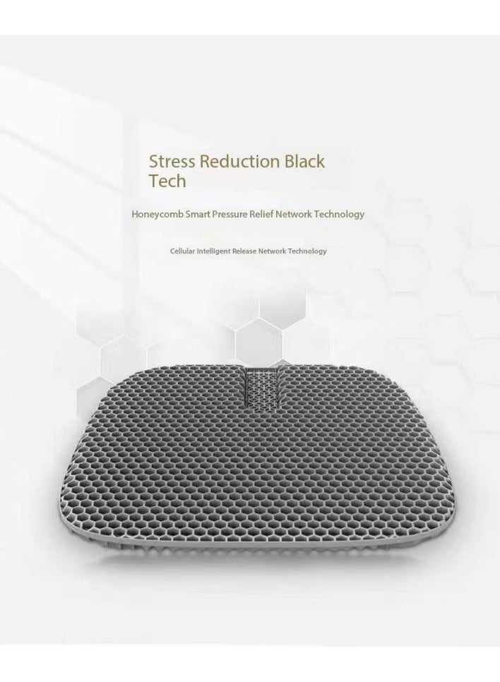Relax Smart Car Honeycomb Seat Cushion | Breathable Gel Cushion for Pressure Relief, Comfortable Driving & Office Seating-Honeycomb Cushion | Easy-to-Clean, Ultra-Breathable & Soft Comfortable Seat Pad for Home & Office-Gel Honeycomb Seat Cushion | Pressure Relief, Breathable & Blood Circulation Support for Office & Home - Image 5