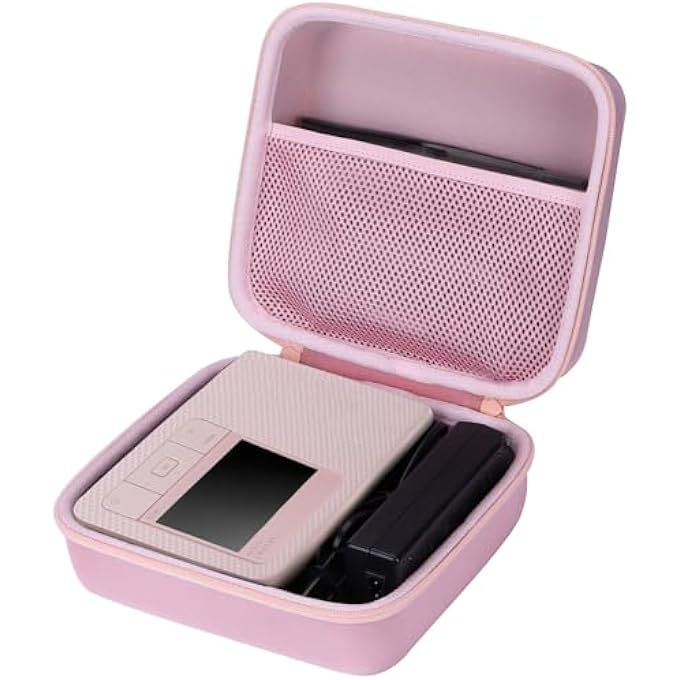 HARD CASE COMPATIBLE WITH CANON SELPHY CP1500 CP1300 CP1200 COMPACT PHOTO PRINTER (PINK CASE) - Image 3