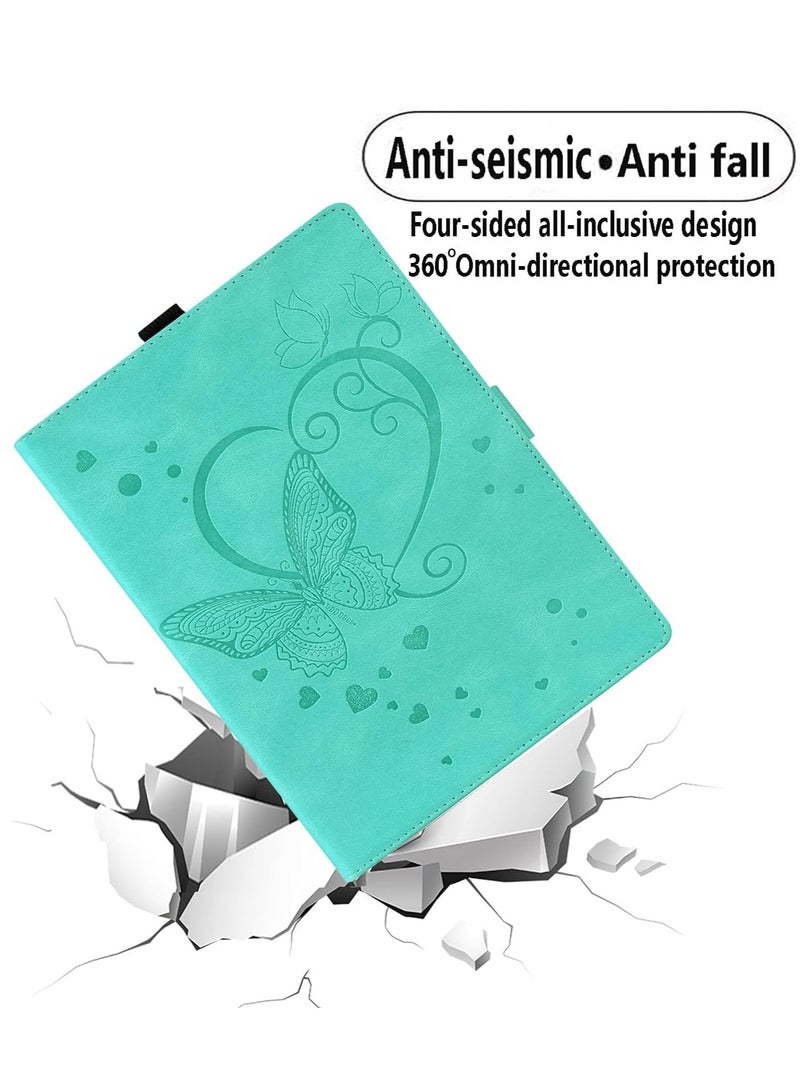 Case for 11'' Tablet Xiaomi 6, PU Leather Flip Case, Stand TPU Embossing Case with Card Slot - Image 2