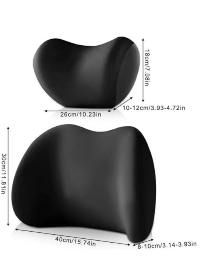 Memory Foam Lumbar Support Pillow for Office and Gaming Chairs, Ergonomic Back Cushion for Car Seats, Spinal Alignment and Pain Relief - Image 4