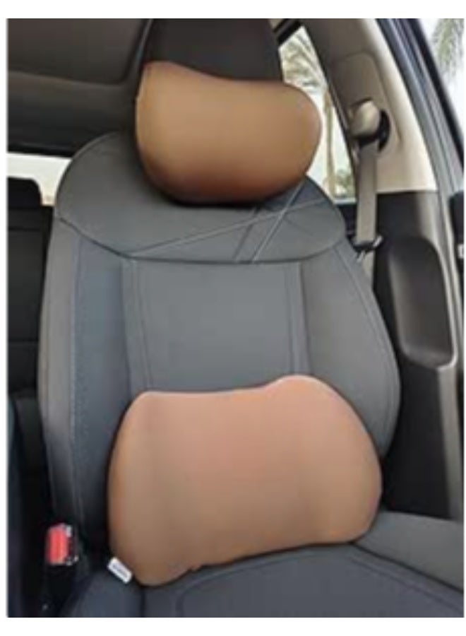 Memory Foam Lumbar Support Pillow for Office and Gaming Chairs, Ergonomic Back Cushion for Car Seats, Spinal Alignment and Pain Relief - Image 1