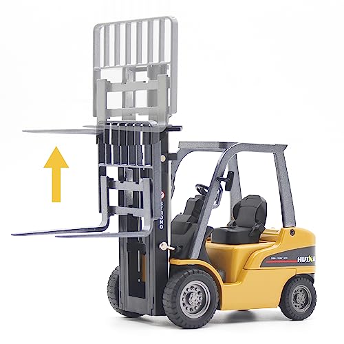 Dollox Die-cast Forklift Truck Toys 1/50 Scale Metal Engineering Vehicle Fork Truck High Detail Construction Vehicles Model Collection Forklift Decoration Toy Gift for Kids - Image 4