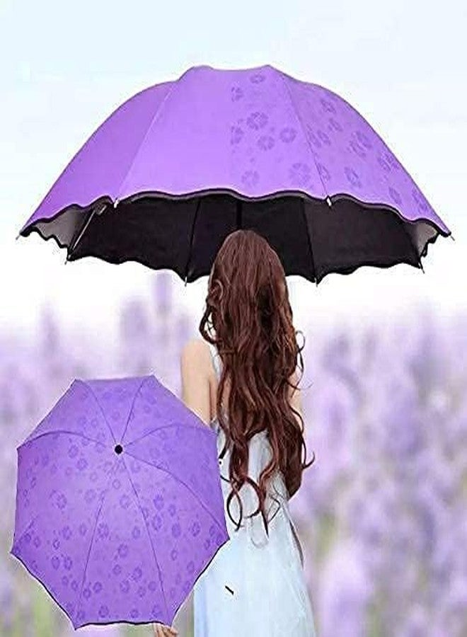 Anasis Magic Umbrella Changing Secret Blossoms Occur with Water Magic Print 3 Fold Umbrella for Girls,Magic Umbrella (multicolour) - Image 2