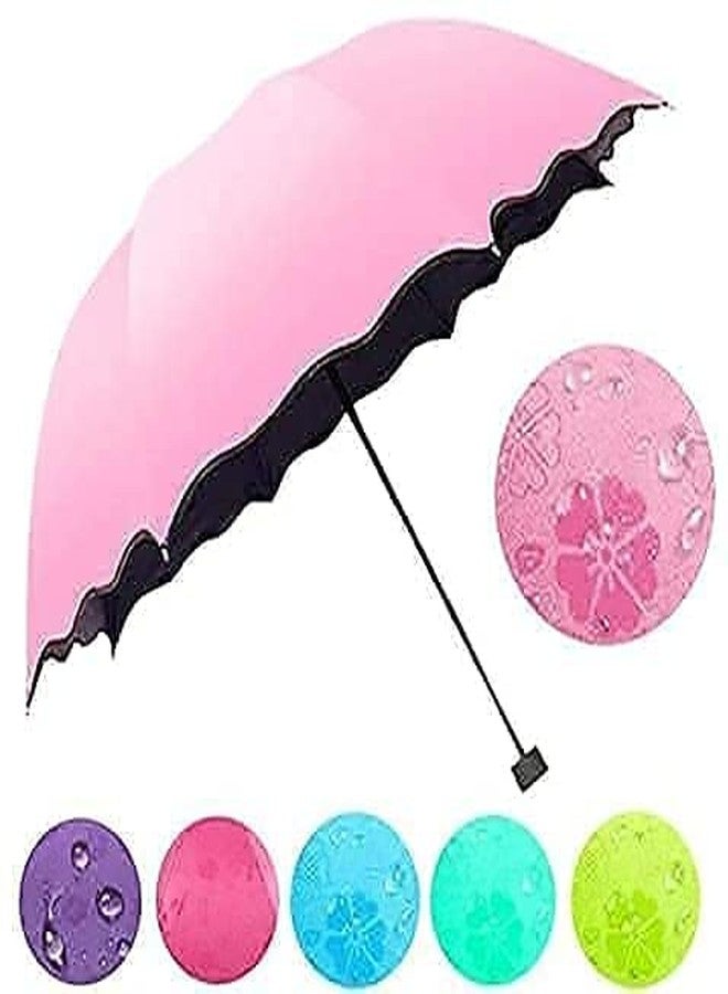 Anasis Magic Umbrella Changing Secret Blossoms Occur with Water Magic Print 3 Fold Umbrella for Girls,Magic Umbrella (multicolour) - Image 4