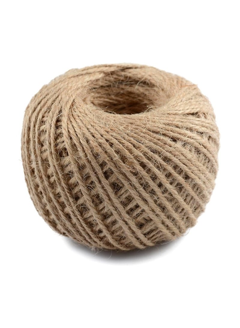 Generic Jute Twine, 100M Garden String, 3Ply Natural Garden Twine String, Jute Rope for DIY Arts Crafts, Floristry, Gift Wrapping, Decoration, Bundling, Gardening - Brown - Image 5