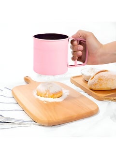 Generic Ergonomic Handheld Flour Sifter, Stainless Steel Mesh Sifting Cup For Flour, Powdered Sugar, And Icing Sugar - Must-Have Baking Accessories For Your Home Kitchen  - Image 4