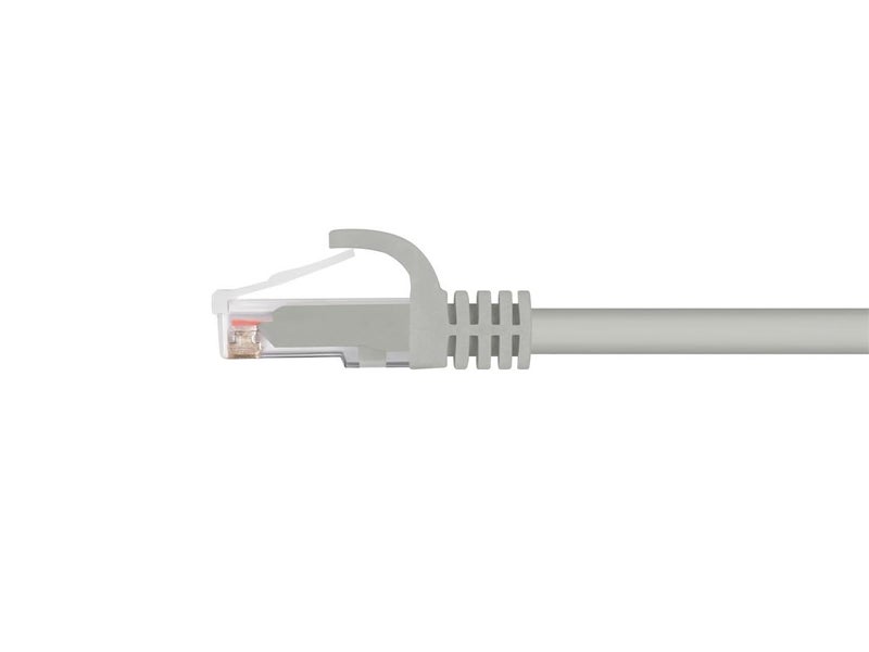 Monoprice Cat6 14ft Gray Patch Cable UTP 24AWG 550MHz Pure Bare Copper Snagless RJ45 Flexboot Series Ethernet Cable- Pack of 1 - Image 2