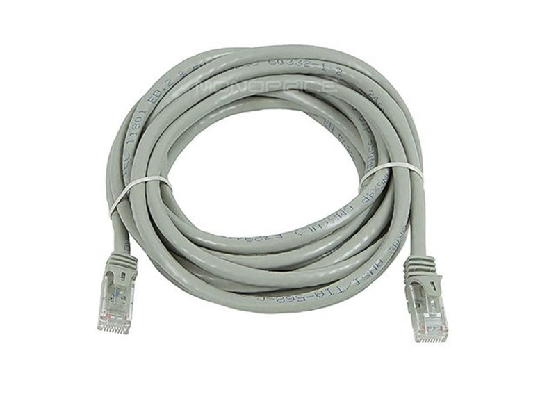 Monoprice Cat6 14ft Gray Patch Cable UTP 24AWG 550MHz Pure Bare Copper Snagless RJ45 Flexboot Series Ethernet Cable- Pack of 1 - Image 4