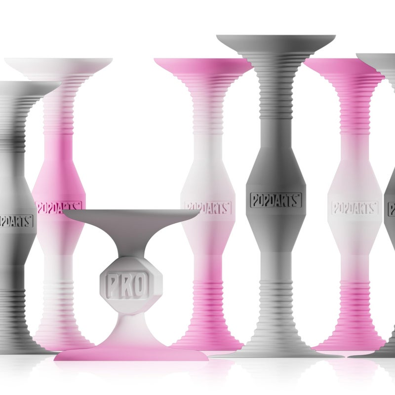 Popdarts PRO Pack Game Set Pink Gray Indoor Outdoor Suction Cup Throwing Game Competition with a POP - Image 2