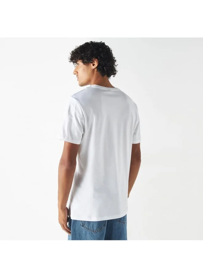 SP Characters Minato Graphic Print Crew Neck T-shirt with Short Sleeves