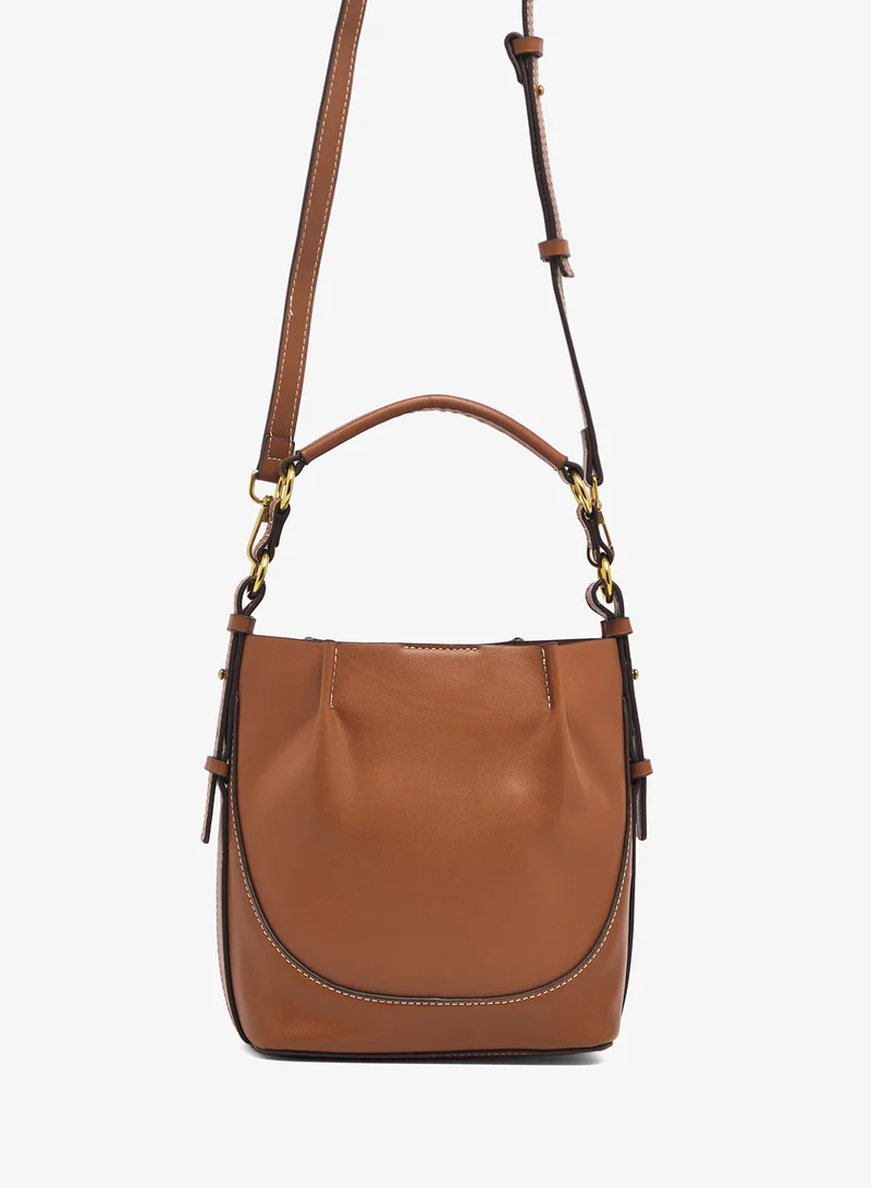 ELLA Gold Accent Slouch Bucket Bag