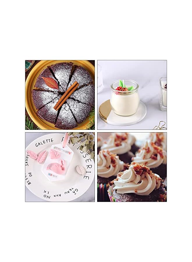 S-TOP 2Pcs Leaf Mold Silicone Mould for Fondant Cake Decoration or Lollipop Chocolate Decoration - Various Themes Leaves Modeling Moulds - Image 3