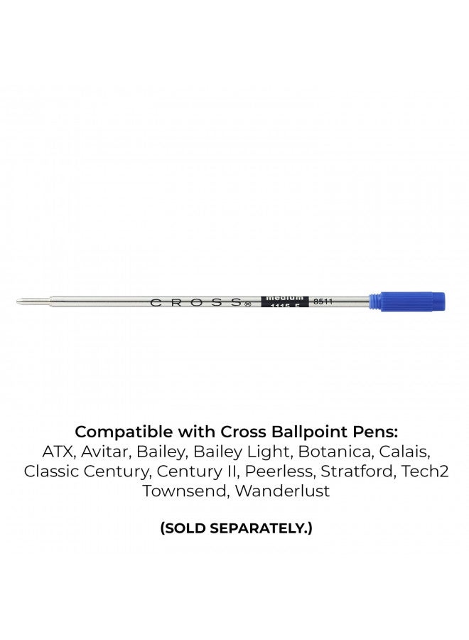 Cross جديد + إعادة تعبئة قلم حبر جاف أزرق متوسط - Image 3