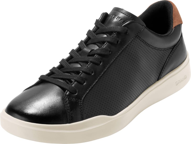 Cole Haan Mens Grand Crosscourt Modern Perf LTT Sneakers BlackBritish TanIvory 10M US - Image 2