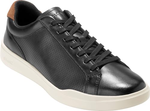 Cole Haan Mens Grand Crosscourt Modern Perf LTT Sneakers BlackBritish TanIvory 10M US - Image 3