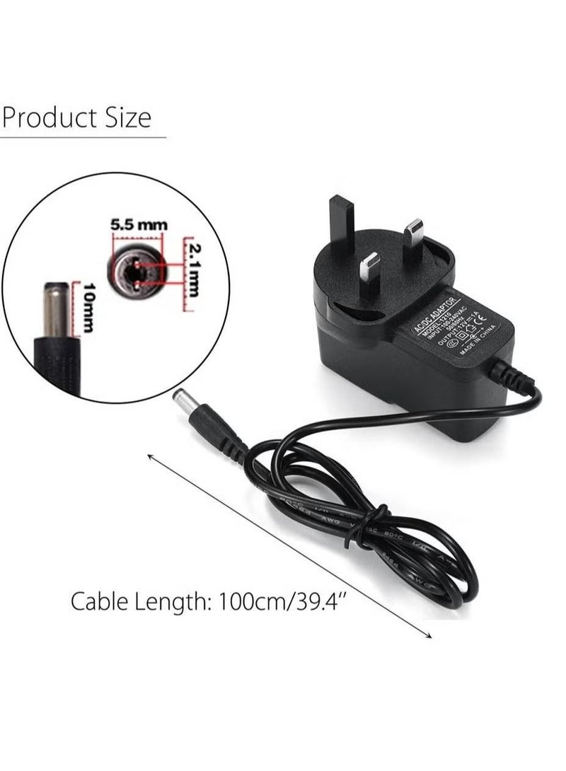 12V 1A شاحن بطارية محول التيار المتردد للركوب على دراجة سيارة للأطفال