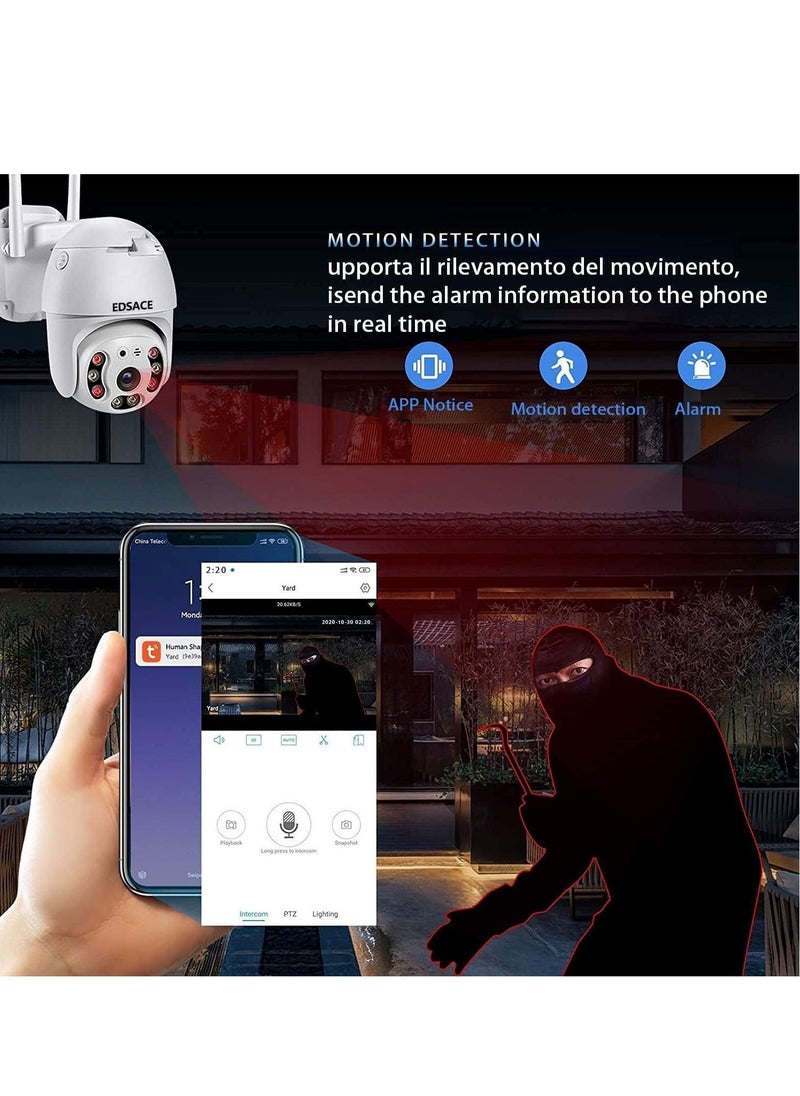 Generic - 5G WiFi Security Camera, 3MP High Definition Dual Band 2.4G/5GHz Wireless Camera for Home Security, Motion Tracking with Infrared Night Vision, Spotlight Camera - Image 1