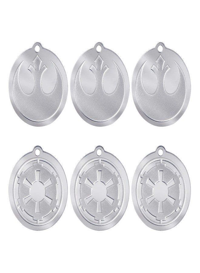 Hallmark Keepsake Miniature Christmas Ornament 2022, Star Wars The Rebel Alliance vs. The Galactic Empire, Mini Set of 6 - Image 1